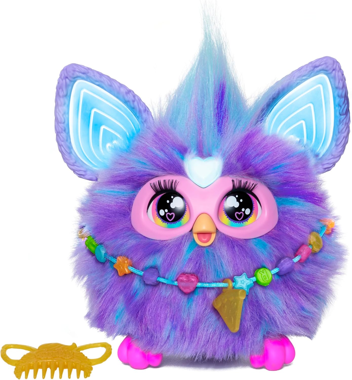 Furby, 15 Fashion Accessories, Interactive Plush Toys for 6 Year Old Girls & Boys & Up, Voice Activated Animatronic 24Hr Smart